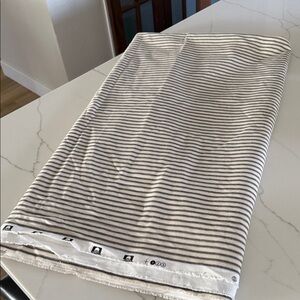 Striped Knit Fabric Bolt - Black and White Stripes